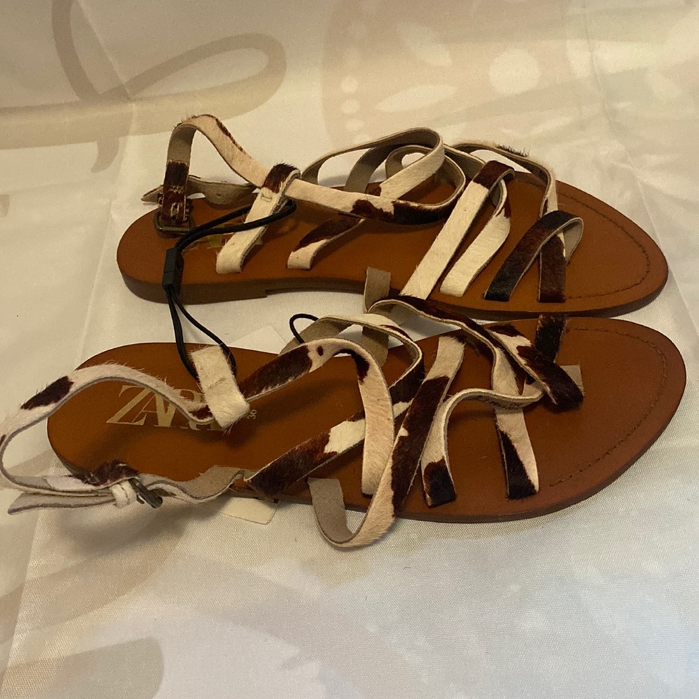 Zara  leather sandal